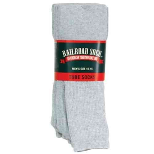 Men's Gray Work & Sport Tube Sock 3-Pack