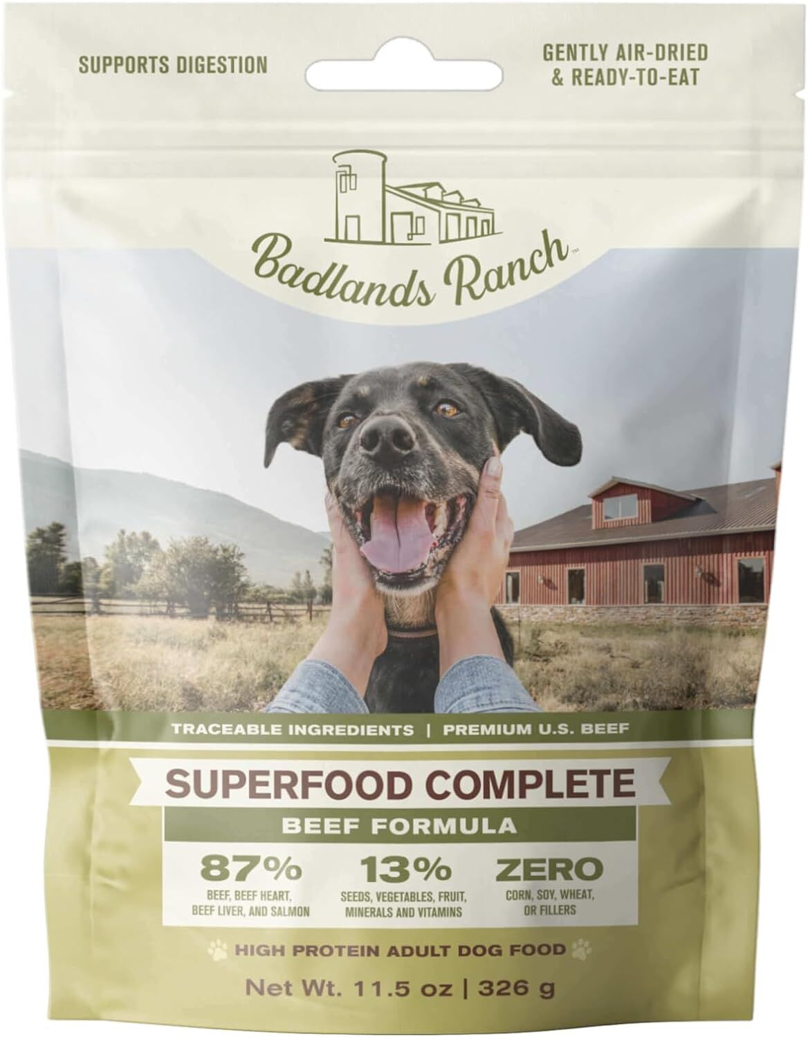Badlands Ranch Superfood Complete Grain-Free Air-Dried Dog Food in