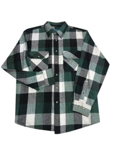 Men's Big & Tall Western Plaid Flannel Shirt in Assortment B - LT-2XLT