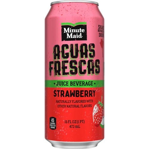 Aguas Frescas Strawberry Juice Beverage - 16 oz Can