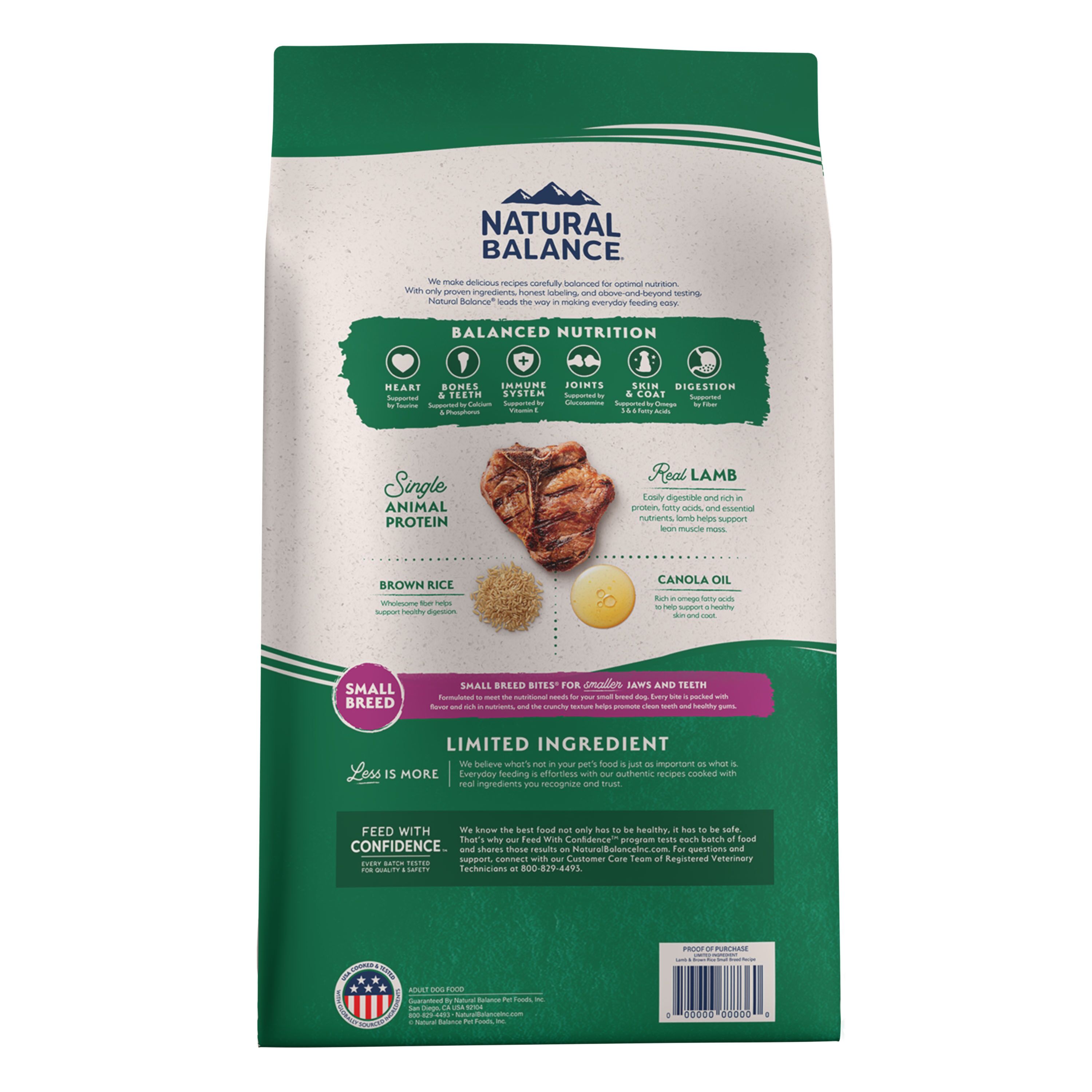 Lamb & Brown Rice Small Breed Bites Recipe Dry Dog Food