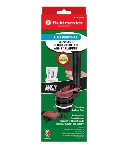 Universal 2" Adjustable Toilet Flush Valve Repair Kit