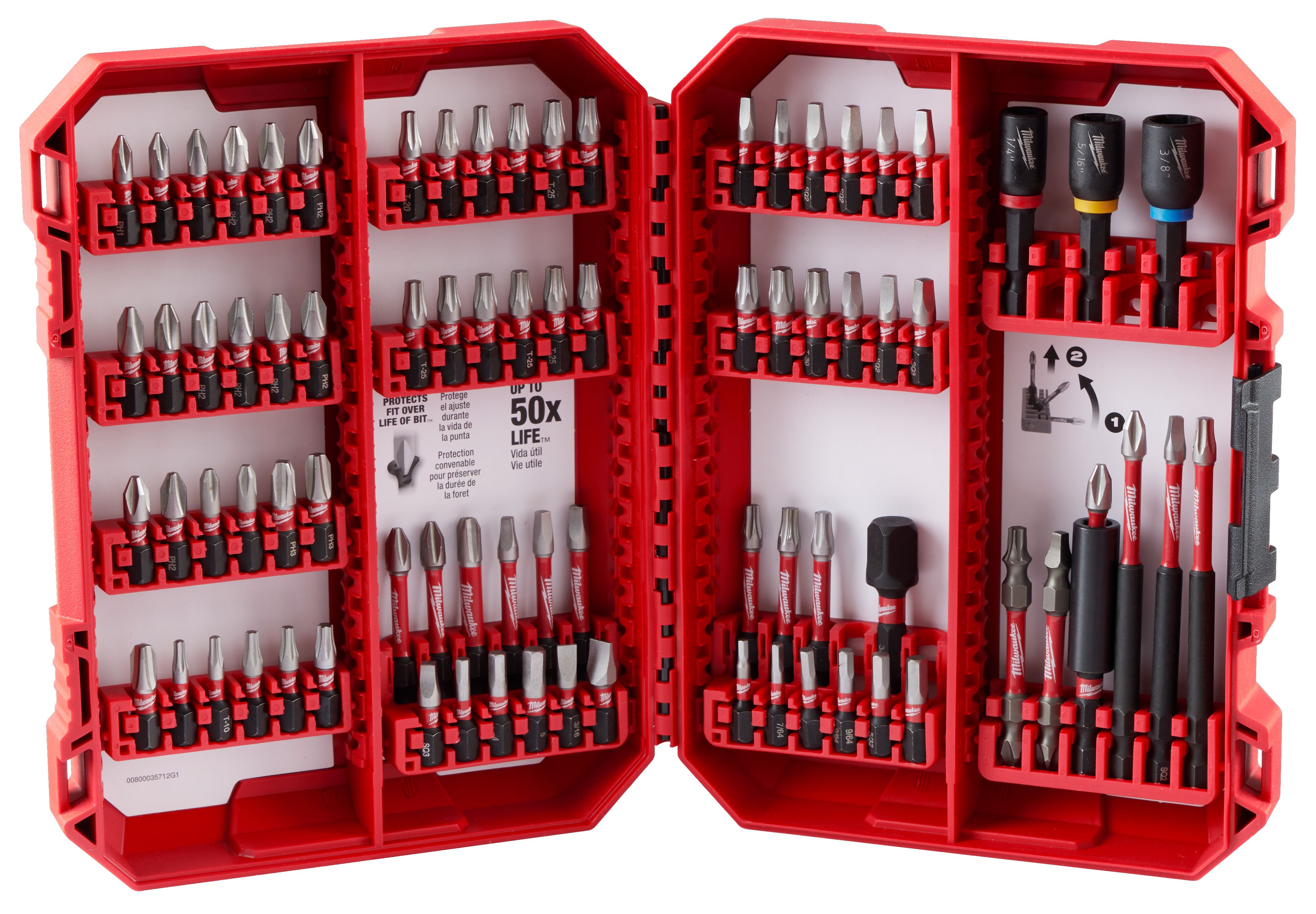 SHOCKWAVE Impact Duty Driver Bit Set - 80-Piece