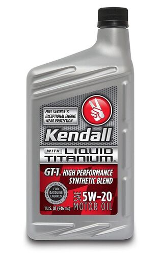 Kendall 5W-20 GT-1 High Performance Motor Oil - 1 Quart