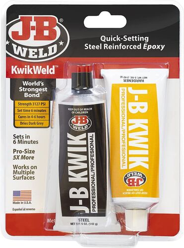 KwikWeld Quick-Setting Steel Reinforced Epoxy - Professional Size