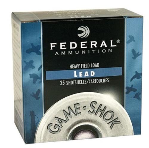 Game-Shok Heavy Field 12 Gauge 2.75" #4 Shotshells - 25 Rounds