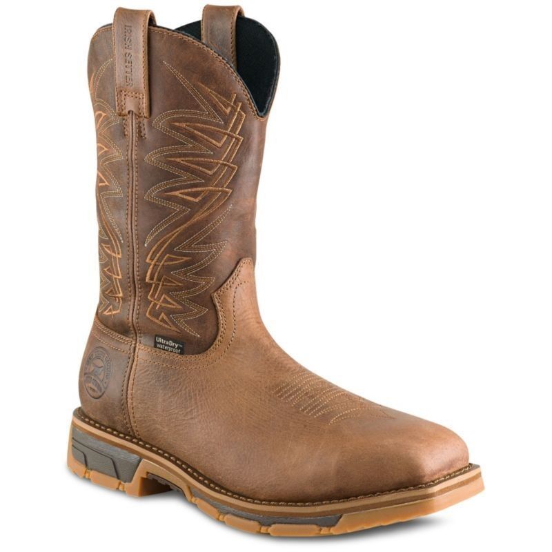 Men's Marshall 83912 11" Waterproof Leather Safety Toe Pull-On Boots