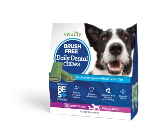 Brush Free Daily Dental Chews for Dogs