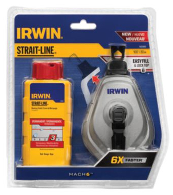 Strait-Line Mach6 Series 1932890 Chalk Reel And Chalk Combo