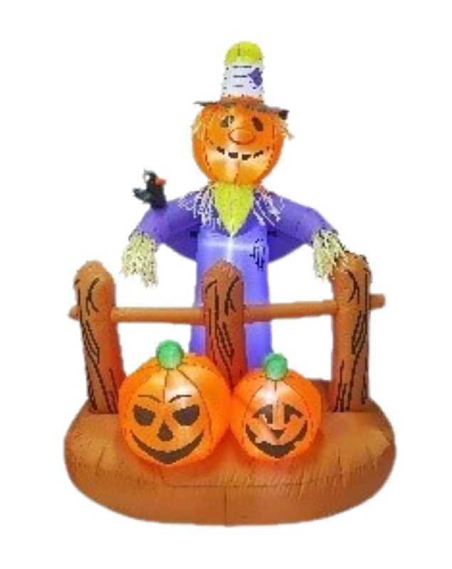 Inflatable Scarecrow W/Pumpkin