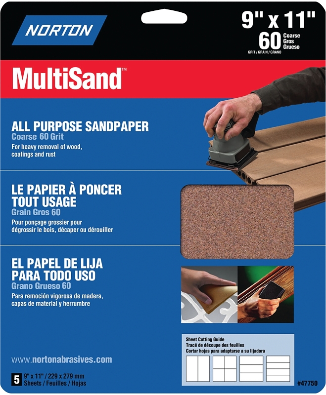 Multisand 07660747750 Sanding Sheet - Pack of 3