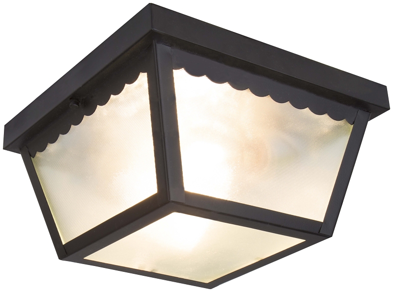 Two Light Flush Mount Porch Light