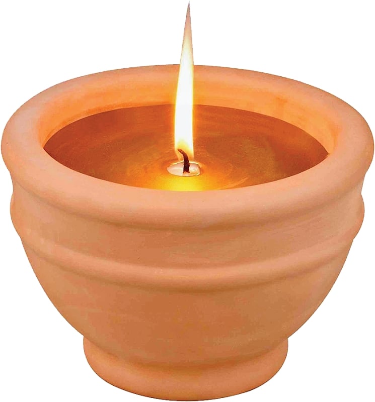 Citronella Candle Terracotta Bowl Outdoor Candle