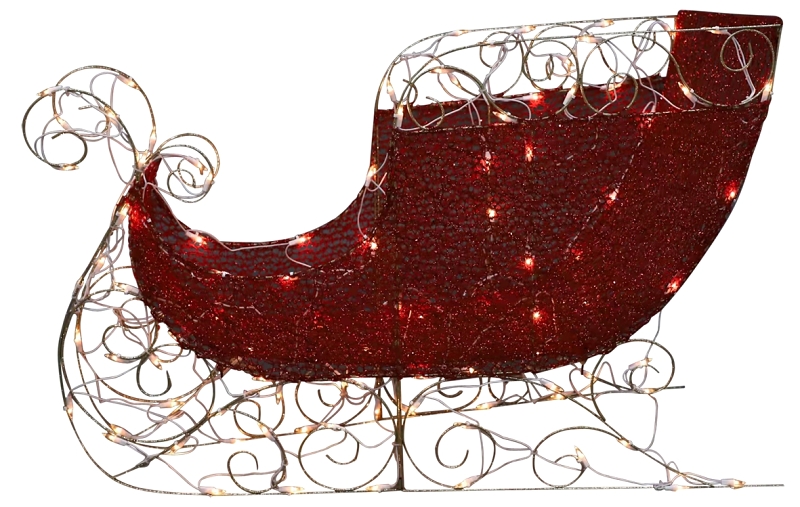 Prelit 3D Mesh Sled