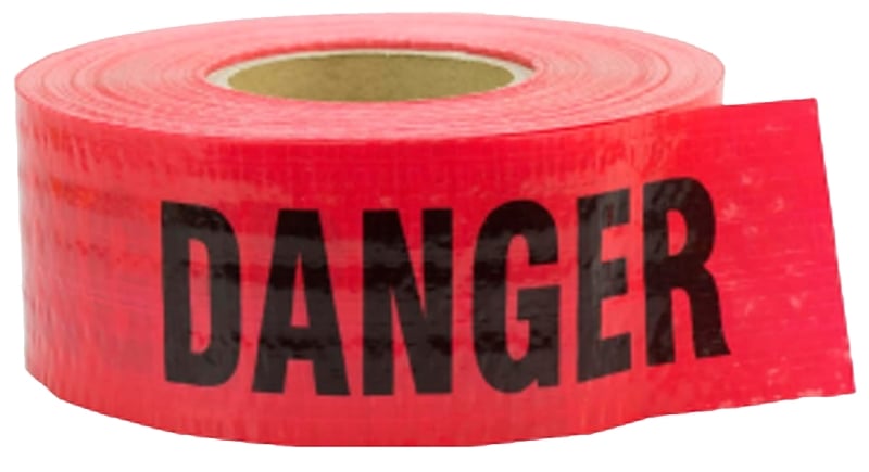 16031 Reinforced Barricade Tape - 1 Roll