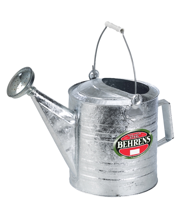 Watering Can With Red Wooden Handle