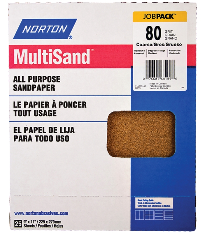 Multisand 07660768109 Sanding Sheet - Pack of 25