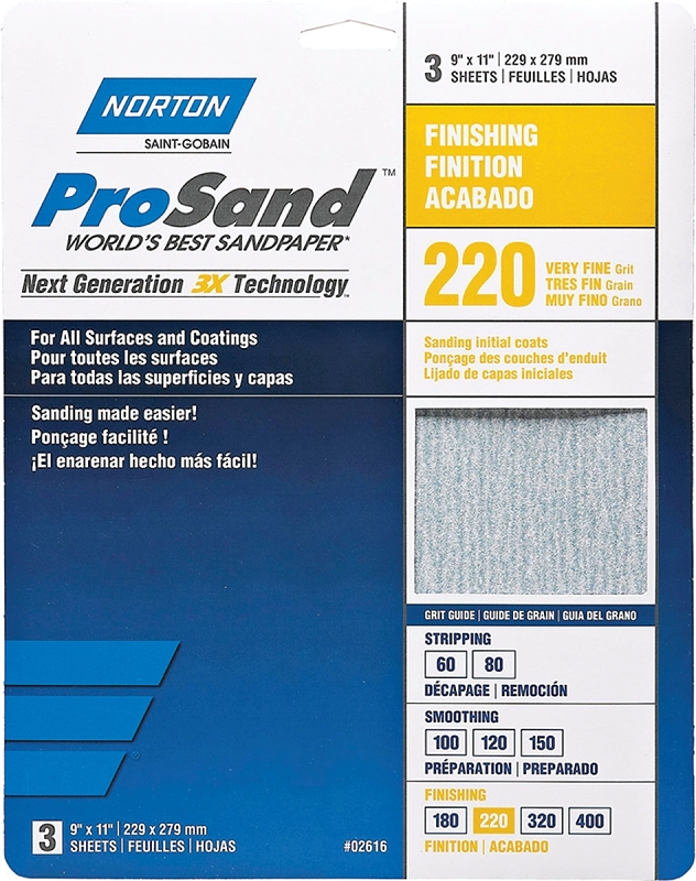 Prosand 07660768158 Sanding Sheet - Pack of 3