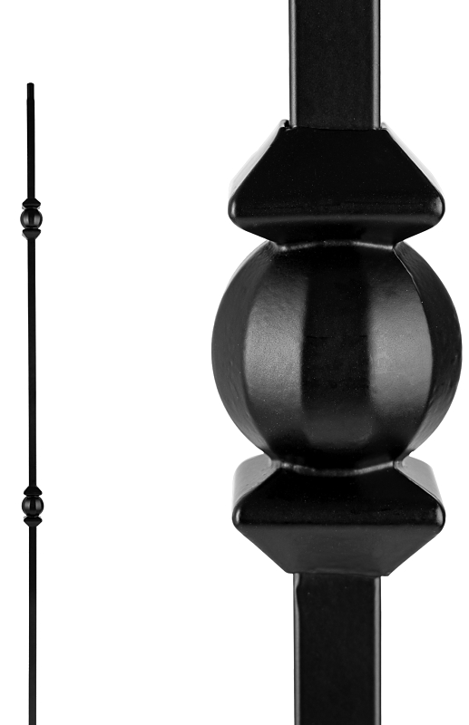 Double Ball And Sphere Stair Baluster