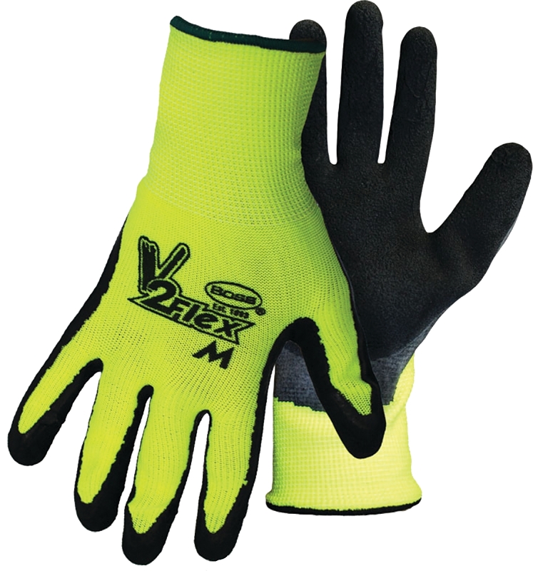 V2 Flexi-Grip 8412-L High-Visibility Coated Gloves