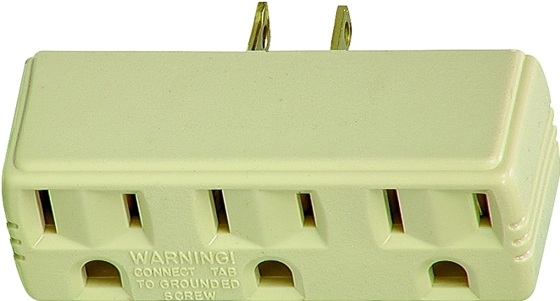 Outlet Adapter With Grounding Lug