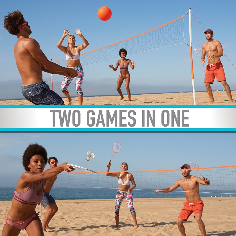 Volleyball And Badminton Set