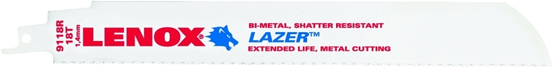 Lazer 201809118R Reciprocating Saw Blade