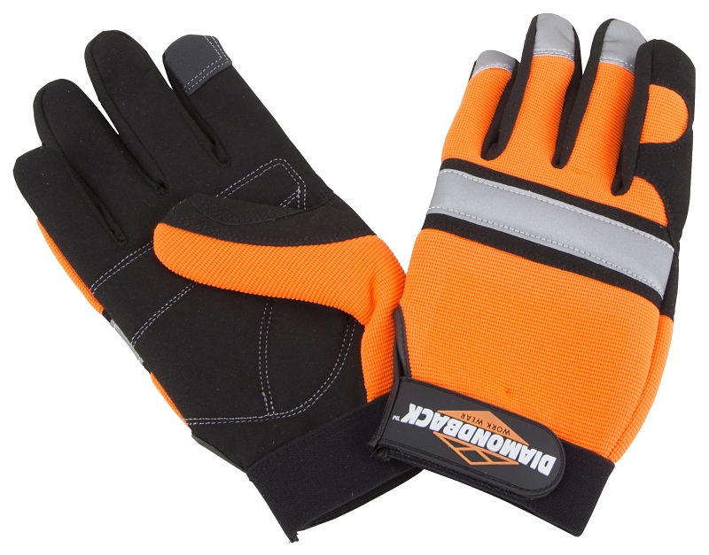 Touchscreen Hi Visibility Mechanic Gloves