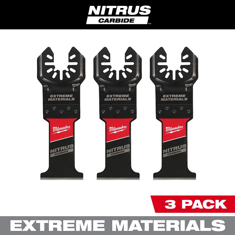 Nitrus Carbide 49-25-1573 Oscillating Multi-Tool Blade - Case of 3