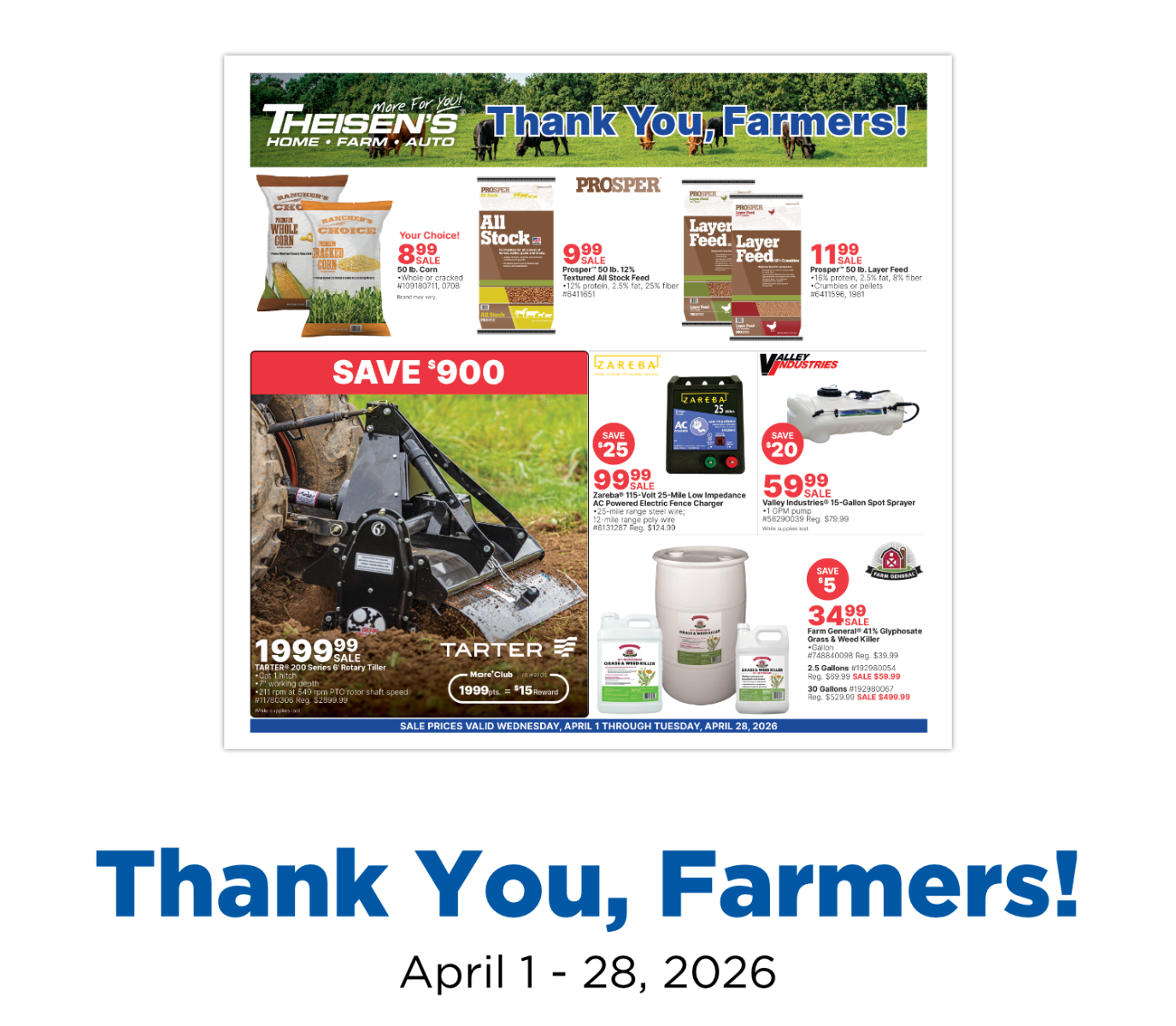 Thank You, Farmers