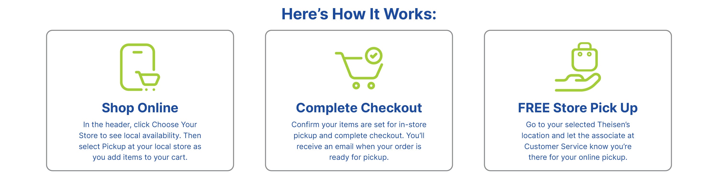 Buy Online Pick Up In-Store