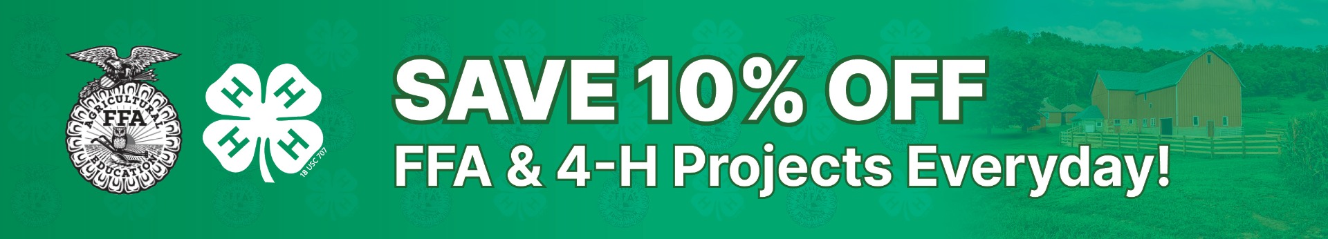 10% Discount for 4-H Members