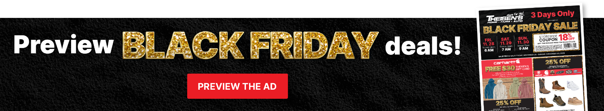 Black Friday Sneak Peek