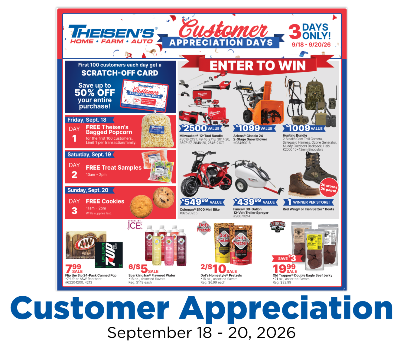 Customer Appreciation Sale
