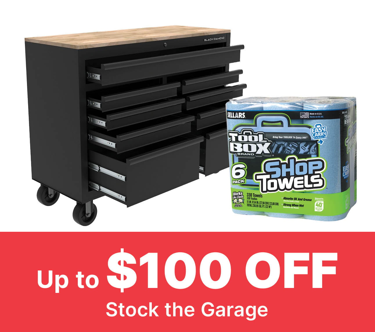 savings on garage essentials